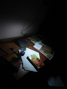 Book by the light ...